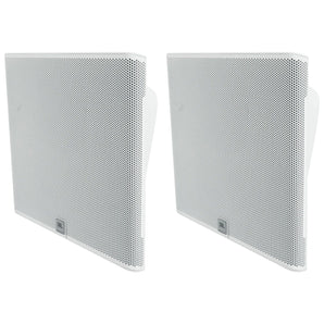 Pair JBL SLP14/T-WH Sleek Low-Profile On Wall Mount 4" 70v Commercial Speakers