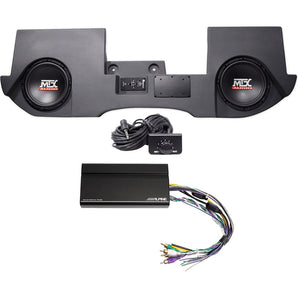 2) 10" MTX Subs+Box+Alpine Amp For 4) Speakers For 02-16 Dodge Ram Quad/Crew Cab