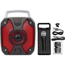 ROCKBOX 6.5" Rechargeable Portable Bluetooth Karaoke Speaker+Mic