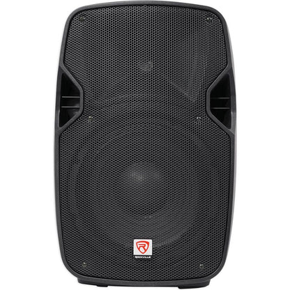 (2) SPGN108 10" Passive 800W DJ PA Speakers+LED Stands+Remote+Cables