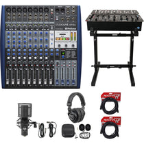 StudioLive AR12c Mixer + RCM PRO Mic + PRO-M50 Headphones + RXS20 Stand