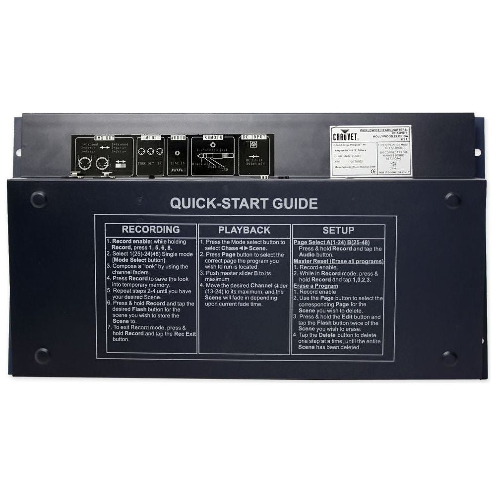 Chauvet DJ STAGE DESIGNER 50 48 Channel DMX-512 Dimmer Controller
