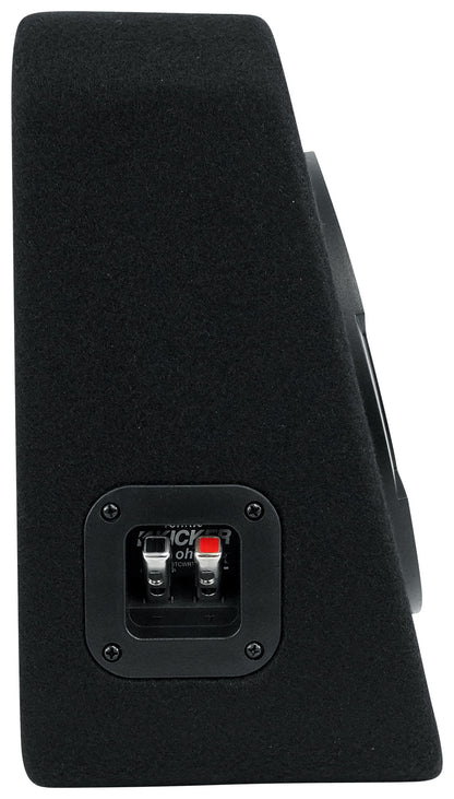 Kicker 48TCWRT82 COMPRT8 8" 600W Loaded Shallow Subwoofer+Mono Amplifier+Amp Kit