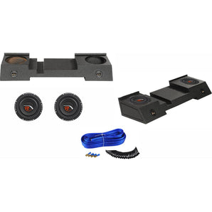 Dual 10" Bedlined Sub Box+2) Subs For 01-16 Chevy Avalanche or Cadillac Escalade