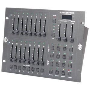 American DJ STAGE SETTER 8 16-Channel DMX Controller For Par Cans+Fog Machine
