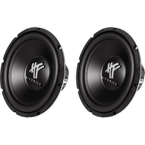 Pair of Hifonics HFX12D4 HF Series 12" 800 Watt DVC 4 Ohm Car Subwoofers Bundle