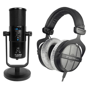 M-Audio UBER MIC Recording Podcasting Podcast Mic+DT-990 Beyerdynamic Headphones