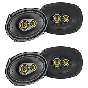 (4) KICKER 46CSC6934 6"x9" 6x9 900 Watt 4-Ohm 3-Way Car Audio Speakers CSC693