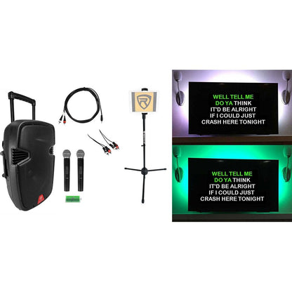 Home Karaoke Quarantine Family Activity Singing Machine w/2 Mics