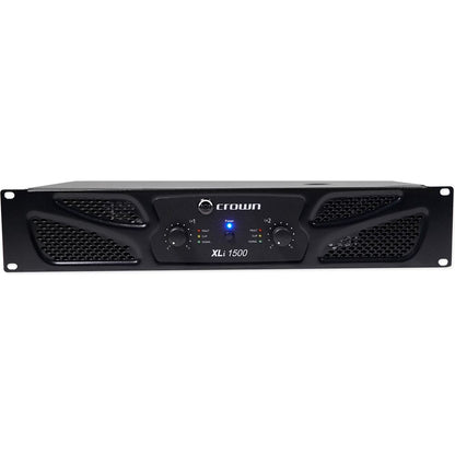 Crown XLi1500 Amplifier + (2) Rockville SPGN128 12in Speakers + Stands + Cables