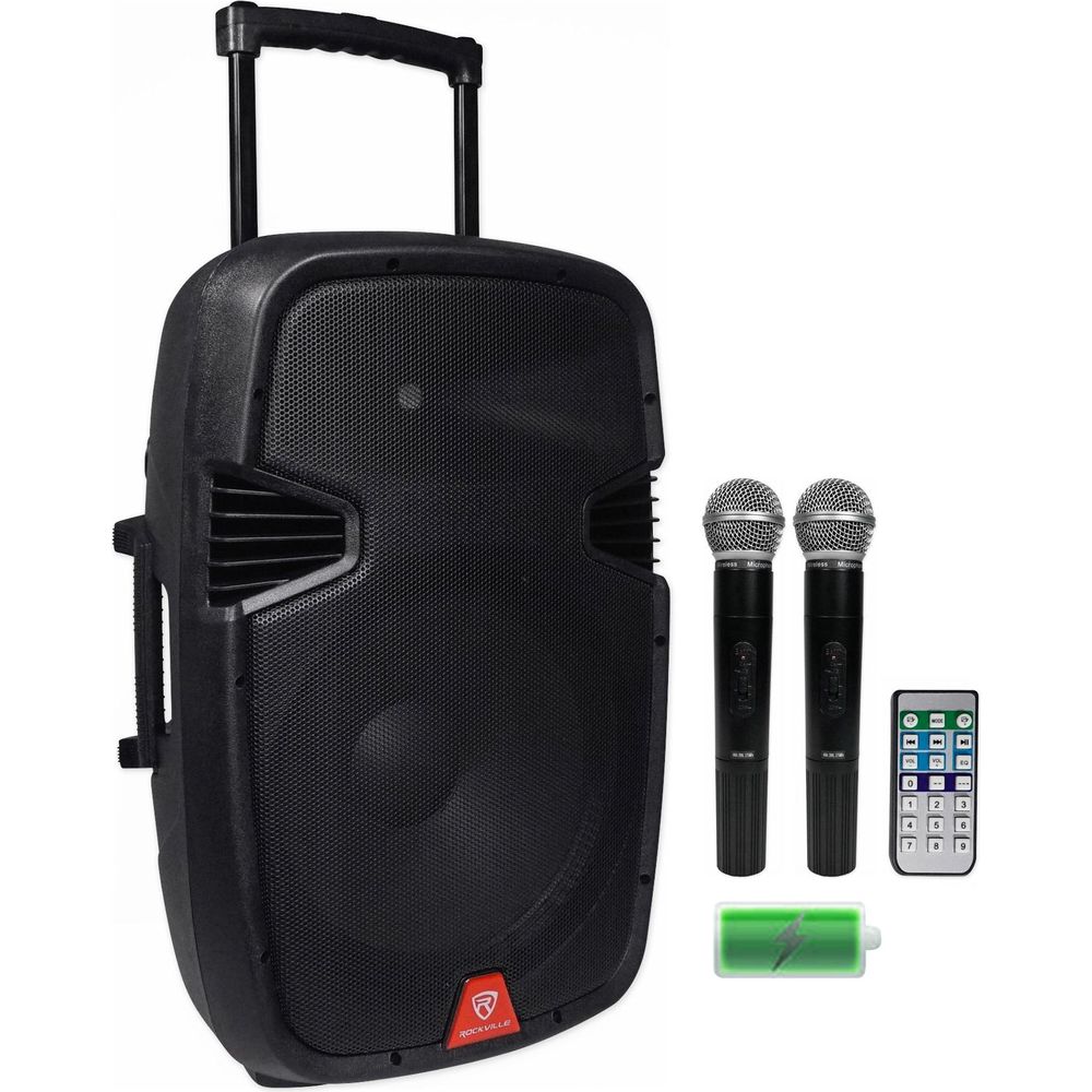 RAM15BT 15" Portable Karaoke System + RGB TV Backlight Bundle