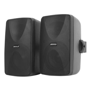 (8) Rockville WET-7020B Black 70V 5.25" Commercial Indoor/Outdoor Wall Speakers
