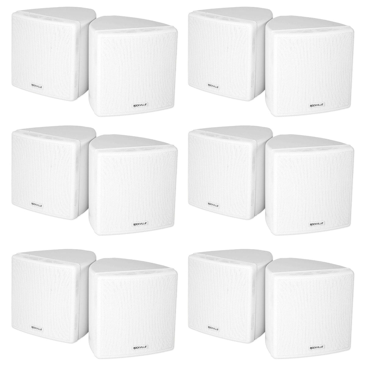 Cube 70v White 6-Pair