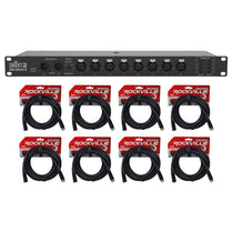 Data Stream 8 DMX Splitter + (8) DMX Cables