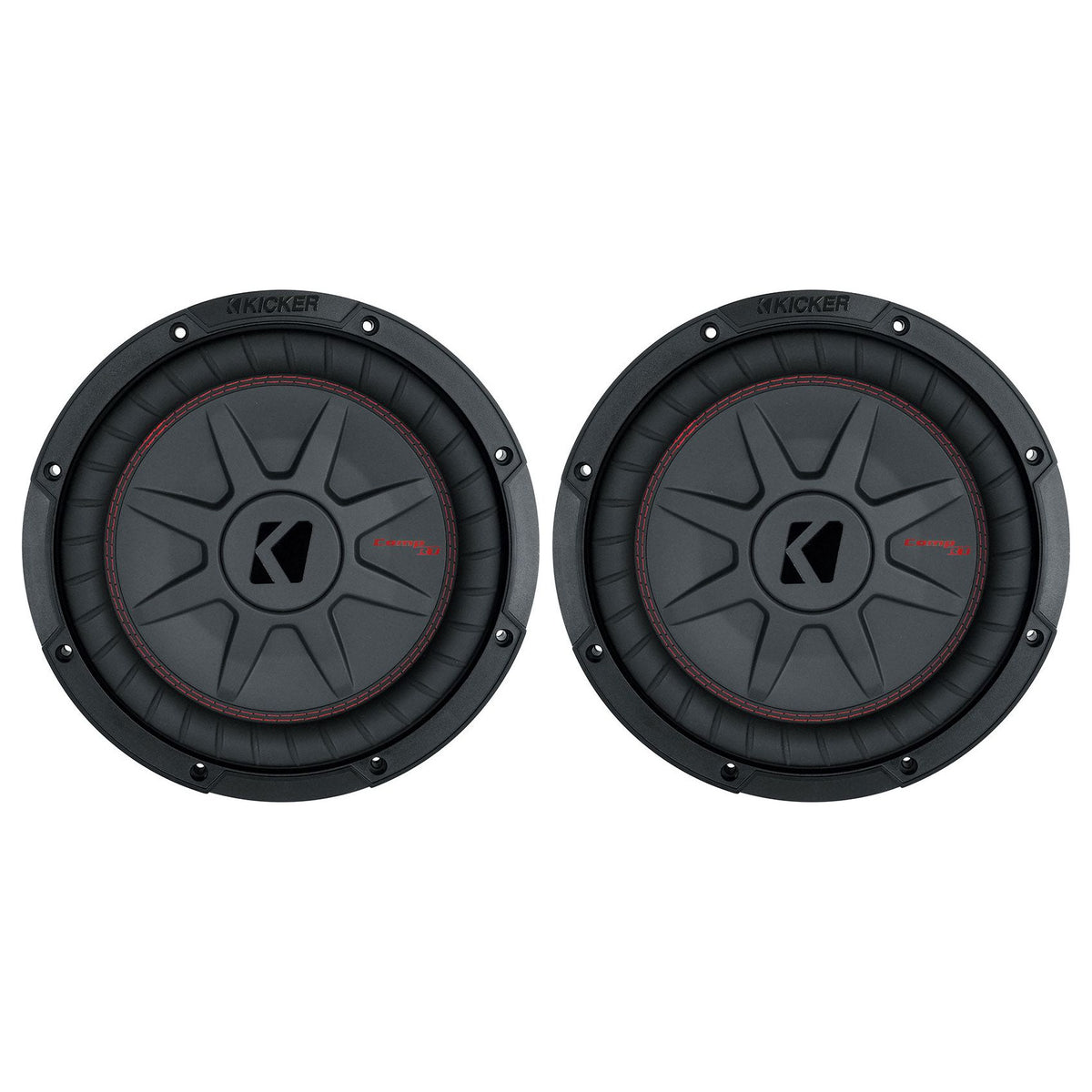 (2) 48CWRT104 CompRT 800w Shallow 10" Subwoofers DVC 4-ohm Subs COMPRT10