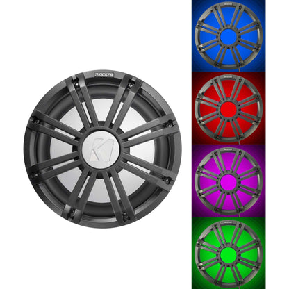 45KM102 10" Marine Subwoofer + Charcoal LED Grille