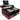 ProX XS-DDJSR2LTRB-LED Case+Sliding Laptop Shelf+LED's For Pioneer DDJ-SR2-Red