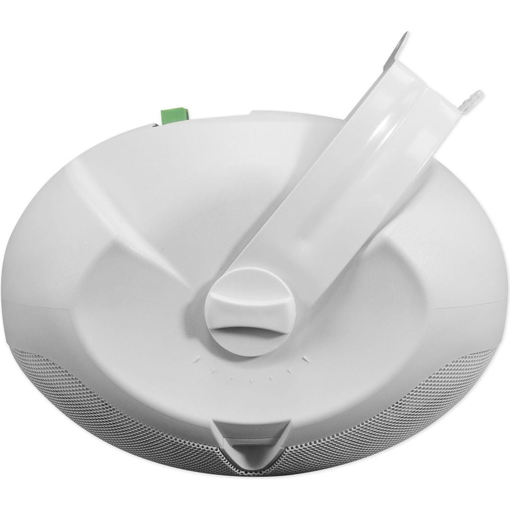 Commercial Amplifier + 2 White Dual 4" 70V Patio Wall Speakers