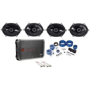 Kicker 6x8" Factory Speaker Replacement Kit+ 4-Ch Amp For 97-98 Ford Expedition