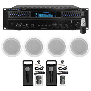 Rockville RKI60 Karaoke Dual Microphone System 4  ipad/iphone/Android/Laptop/TV