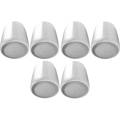 Control 65P/T-WH 5.25" 70V Pendant Speakers, Set of 6