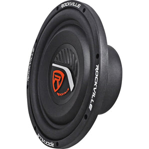 (2) Rockville W10T4-S4 10" Shallow Mount 2400 Watt 4-Ohm Car Audio Subwoofers