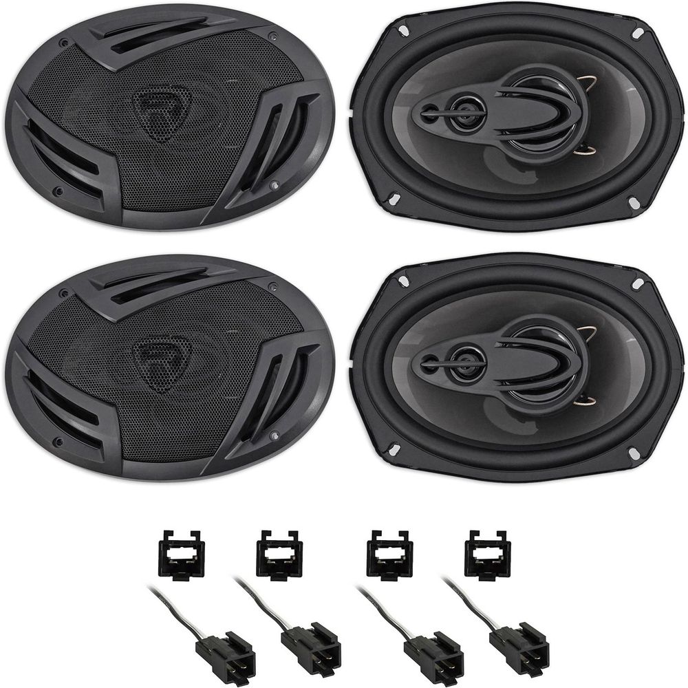 Rockville 6x9" Front+Rear Speaker Replacement Kit For 1996-2006 Chrysler Sebring