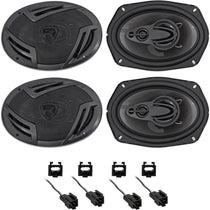 Rockville 6x9" Front+Rear Speaker Replacement Kit For 1996-2006 Chrysler Sebring