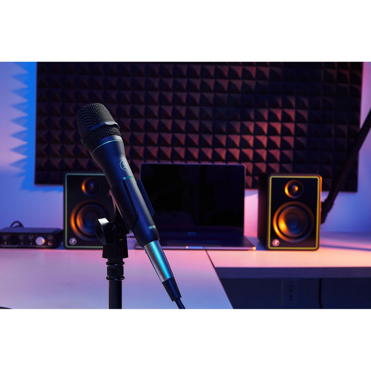 Mackie EM-89D Vocal Live Sound or Studio Recording Dynamic Microphone+Cable+Clip