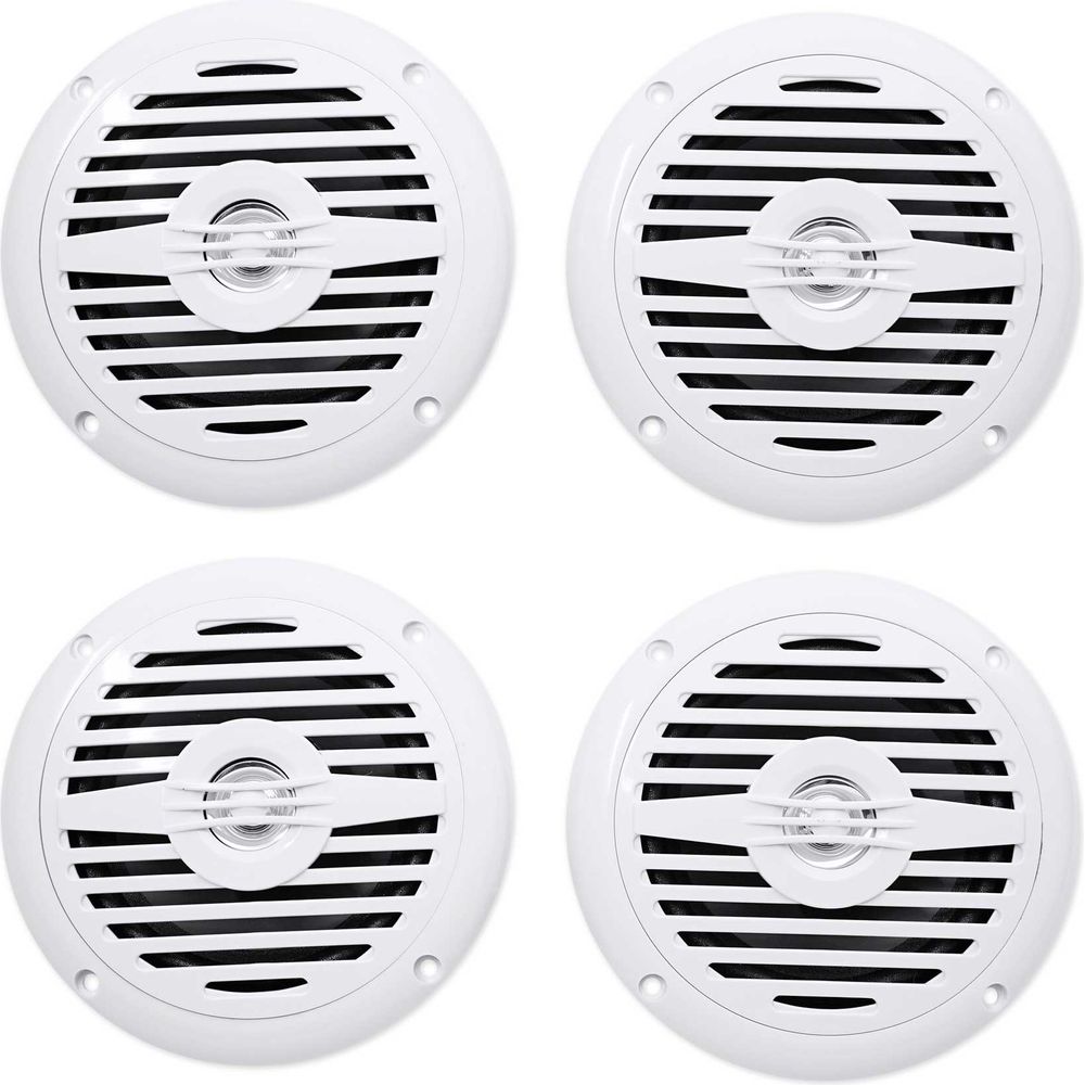 (4) MS525W 5.25" 200W Waterproof Hot Tub Speakers In White