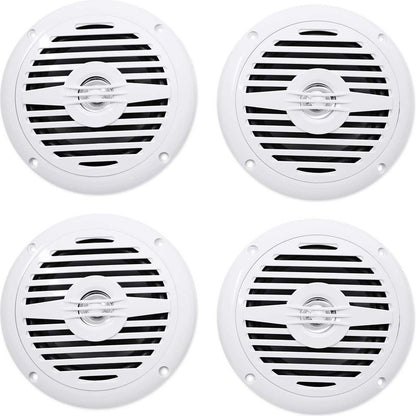 (4) MS525W 5.25" 200W Waterproof Hot Tub Speakers In White