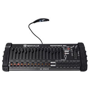 Rockville ROCKFORCE 384 Channel Light/Fog DMX Lighting Controller + MIDI Control