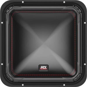 MTX S6512-44 12" 1000w Peak/500w RMS Square Subwoofer Car Audio Sub DVC 4-ohm