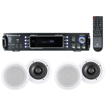 RPA60BT 4-Pack + HC655 White Ceiling Speakers Bundle