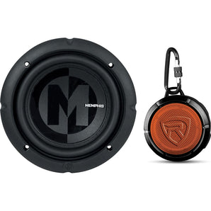 Memphis Audio PRX624 6.5" Car Audio Subwoofer 300 Watt Sub + Bluetooth Speaker