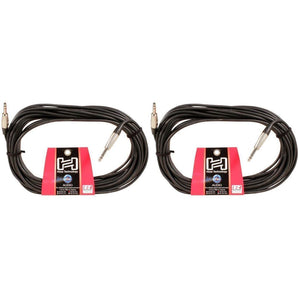 2) Hosa HSS-050 1/4" TRS 50ft Balanced Pro Audio Cables