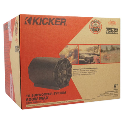 KICKER 46CWTB84 8" Subwoofer In Enclosure+(2) 6.5" Tower Speakers RZR/ATV/UTV