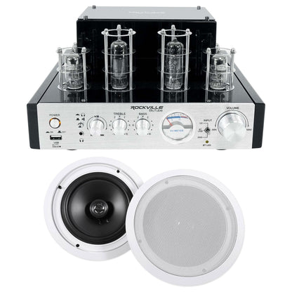 BluTube Tube Amplifier/Home Theater Receiver + (2) 8" Ceiling Speakers