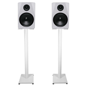 Pair Rockville APM8W 8" 500 Watt Powered USB Studio Monitor Speakers+37" Stands