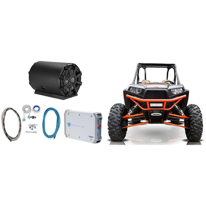 TB 10" 800w Subwoofer Plus Enclosure and Amplifier For RZR/ATV/UTV/Cart