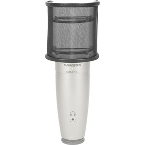 Rockville Pop Filter Curved Mesh Microphone Windscreen for Samson C01U Pro USB