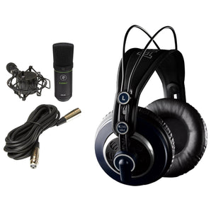 AKG K240 MKII Studio Headphones Audiophile Sound K 240 MK II+Mackie Microphone