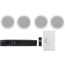 CC65T White 2-Pack + RCS80-1 Amplifier Bundle