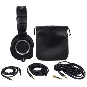 Audio Technica ATH-M50X Pro Studio Monitor Headphones w/Case+Headphone Amplifier