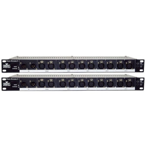 2 Chauvet DJ DATASTREAM4 Data Stream 4 DMX-512 1 to 4 Optical Splitters