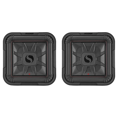 2) 46L7T124 12" 1200w L7T Car Subwoofers Solo-Baric Subs L7T124 DVC 4-ohm
