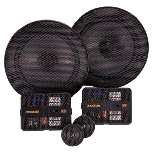 (2) Pairs Kicker 47KSS6504 6.5" 125 Watt Car Audio Component Speakers KSS650