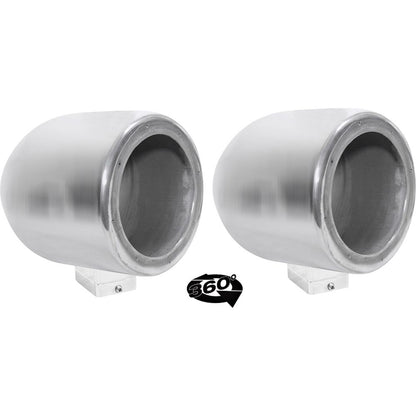MAC65S 6.5" 360 Degree Swivel Chrome Surface Mount Speaker Pods