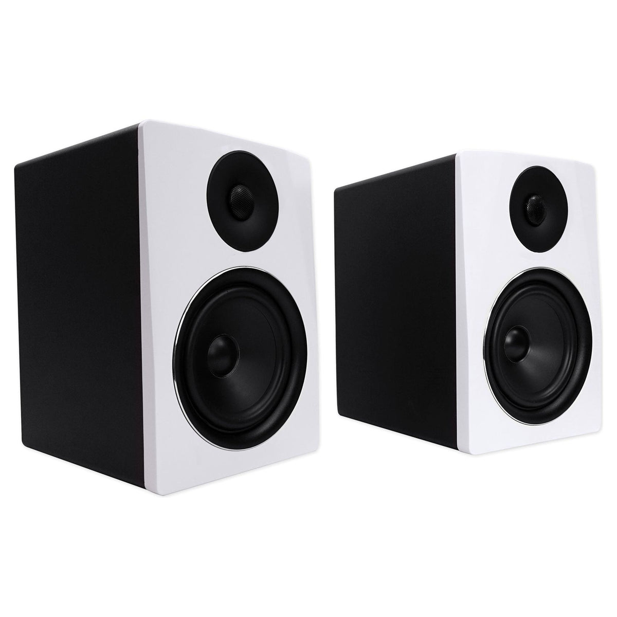 APM6W 6.5" 350 Watt USB Studio Monitor Speakers+Black 37" Stands