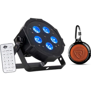 American DJ ADJ MEGA HEX PAR Can RGBWA+UV Slim LED Wash Light Up-Light+Speaker